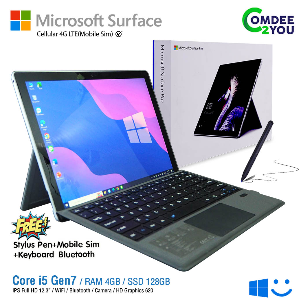 Microsoft Surface Pro Core I5 Gen7 RAM 4GB SSD 128GB IPS Full HD