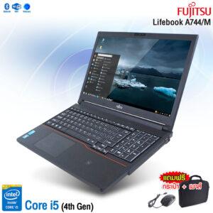 Fujitsu LifeBook A744/M Core i5 Gen4 / RAM 4-8GB / HDD 320GB / หน้าจอ 15.6” HD / HDMI / WiFi / Bluetooth / Webcam / คีย์บอร์ดตัวเลขแบบแยก