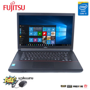 โน๊ตบุ๊ค Fujitsu Lifebook A574/M - Core i5 / RAM 8 GB / SSD 120 GB / LED 15.6” HD / USB WiFi / DVD-Rom / HDMI