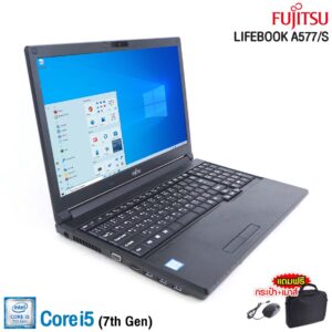 Fujitsu LifeBook A577/S Core i5 Gen7 / RAM 8GB / SSD 128GB / จอ 15.6” HD / WiFi / Webcam / DVD-Rom / HDMI / USB3.0 / HD Graphics 620