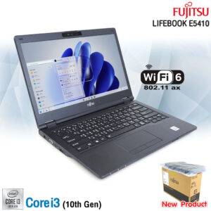 Fujitsu Lifebook E5410 Core i3 Gen10 / RAM 4GB / SSD 256GB / HDMI / Bluetooth / Webcam / WiFi / USB Type-C / คีย์บอร์ดมีไฟ / New Product