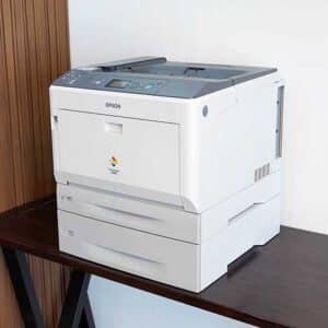 Epson AcuLaser C9300N A3 Size Network Color Laser Printer | 1200x1200dpi | หน่วยความจำ 256-1152MB | ความเร็วสูงสุด 17.3 ppm A3