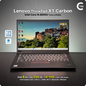 Lenovo ThinkPad X1 Carbon | 14 inch Full-HD | Intel Core i5-8250U | 8GB RAM | 256GB SSD | Windows 11Pro